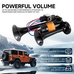 Banhao Electric Air Horn mounted on a truck for clear warning.