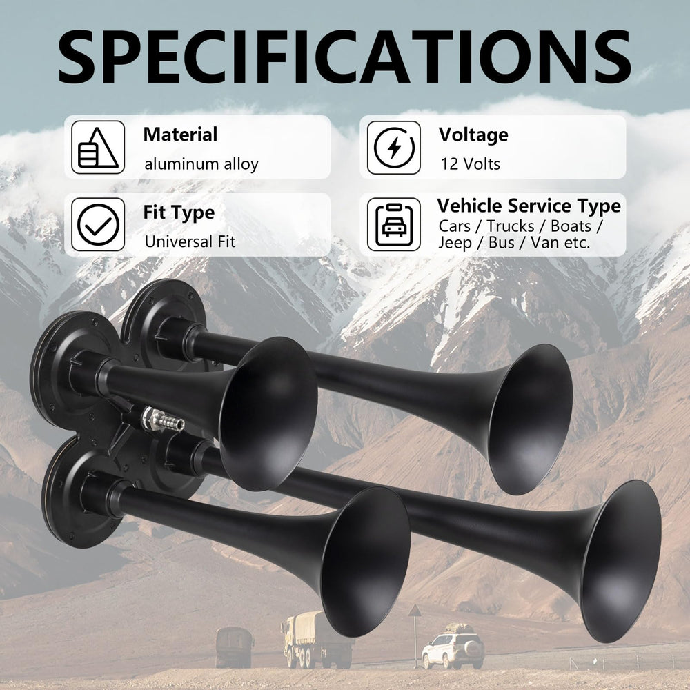 BANHAO horn system assembly shows durable metal construction.