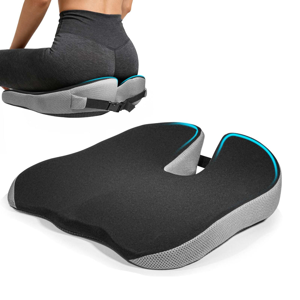 BANKQF seat cushion for office chair with full hip support and comfort