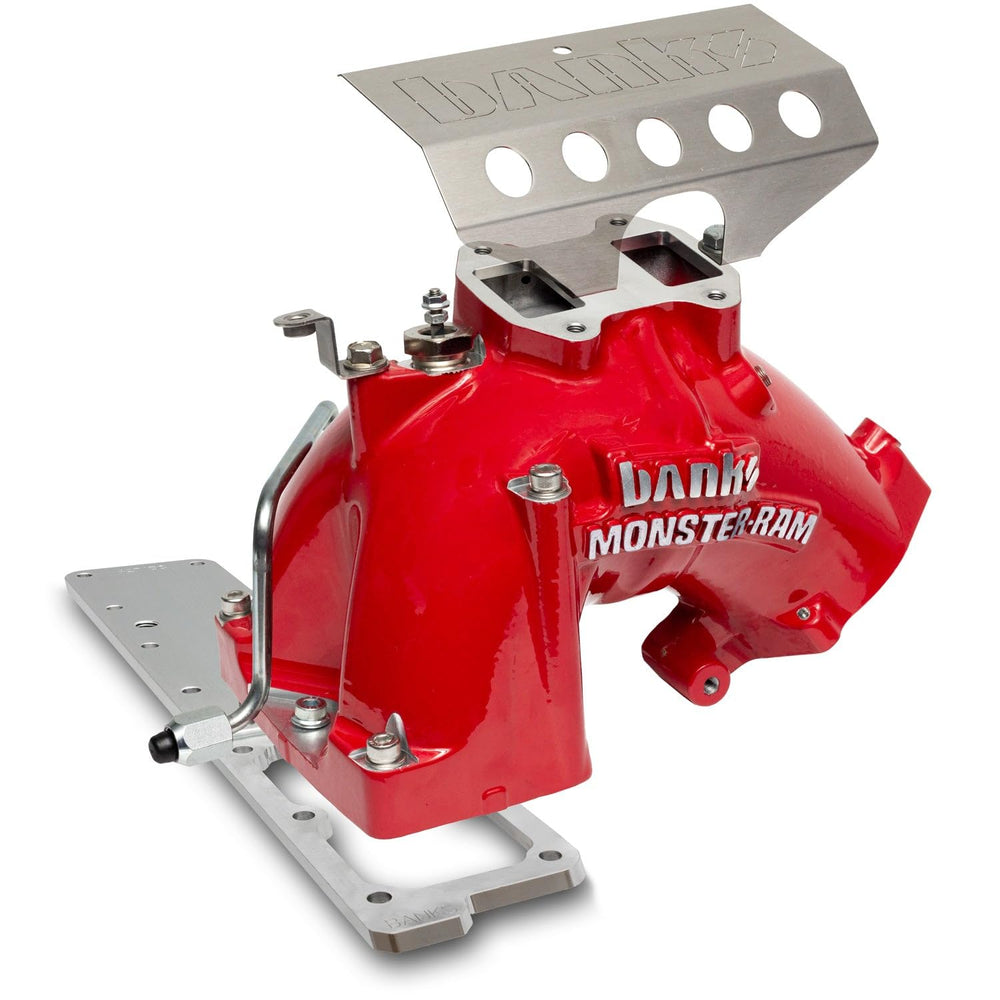 Banks Power Monster-Ram intake boosts air flow for stronger throttle response.