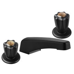 Banose black mobile home RV two-handle garden tub faucet for versatile water control