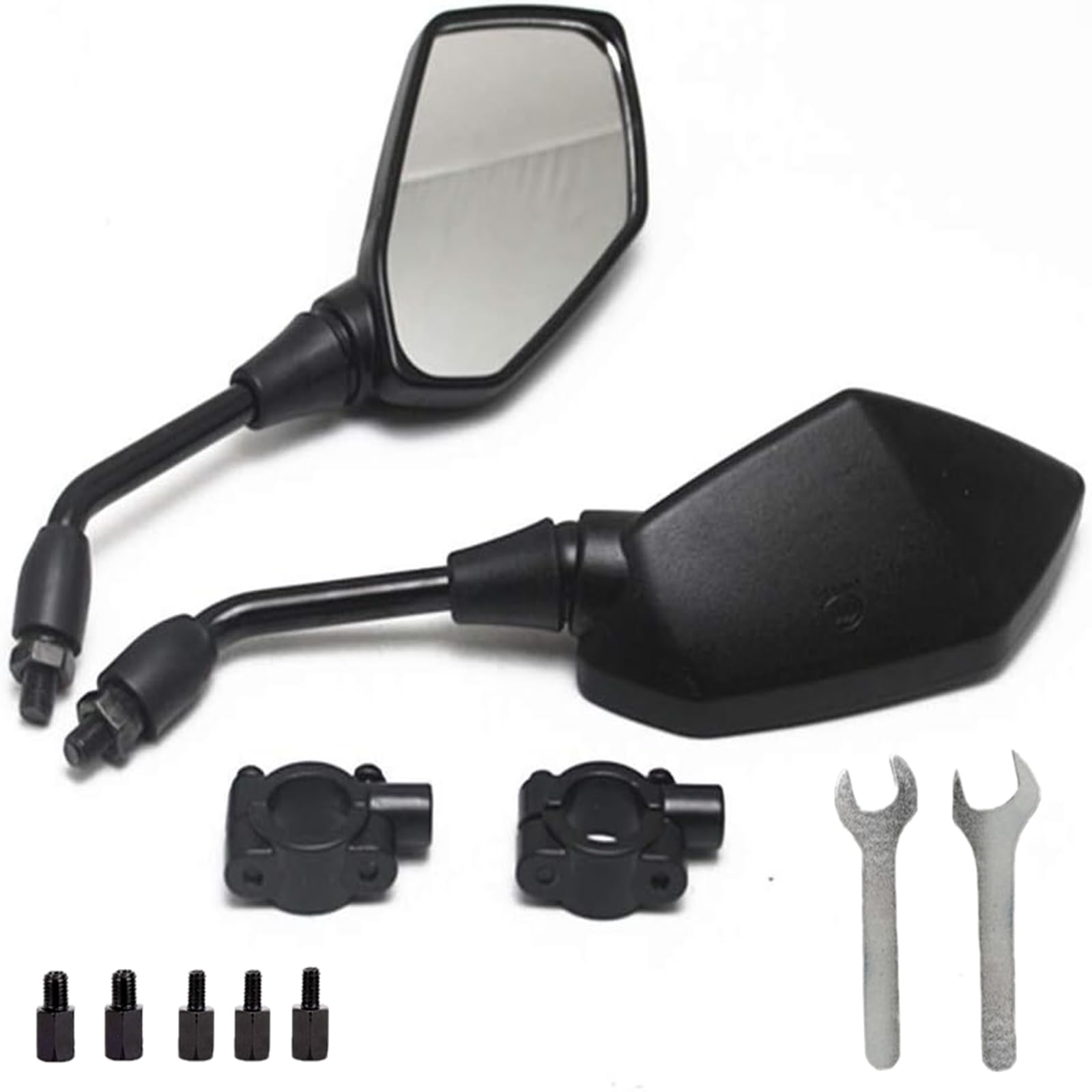Banpo convex rear-view mirror with 7-8 inch lens for wide traffic visibility.