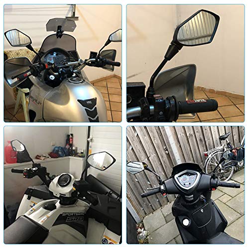 Banpo adjustable mirror provides reliable positioning during rides.