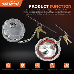 Bansdans two-pack caps with safety chains prevent leaks during transit