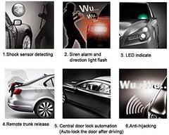 BANVIE 110 dB siren image highlights strong deterrence for vehicle security.