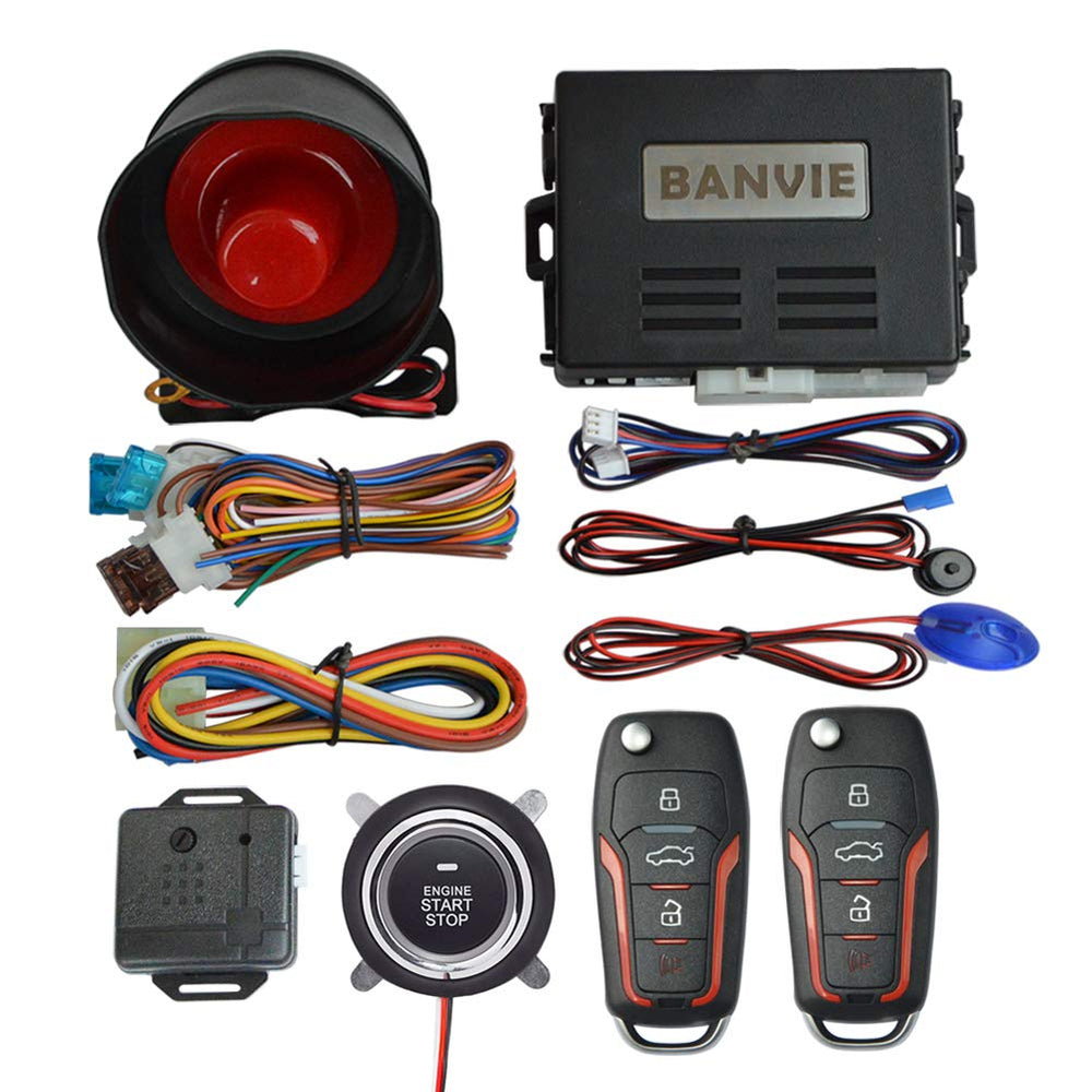 BANVIE car keyless entry dashboard installation demonstrates convenient door and trunk access.