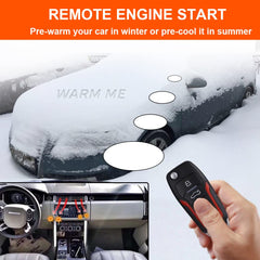BANVIE push button start-stop interface highlights effortless ignition bypass of traditional keys.