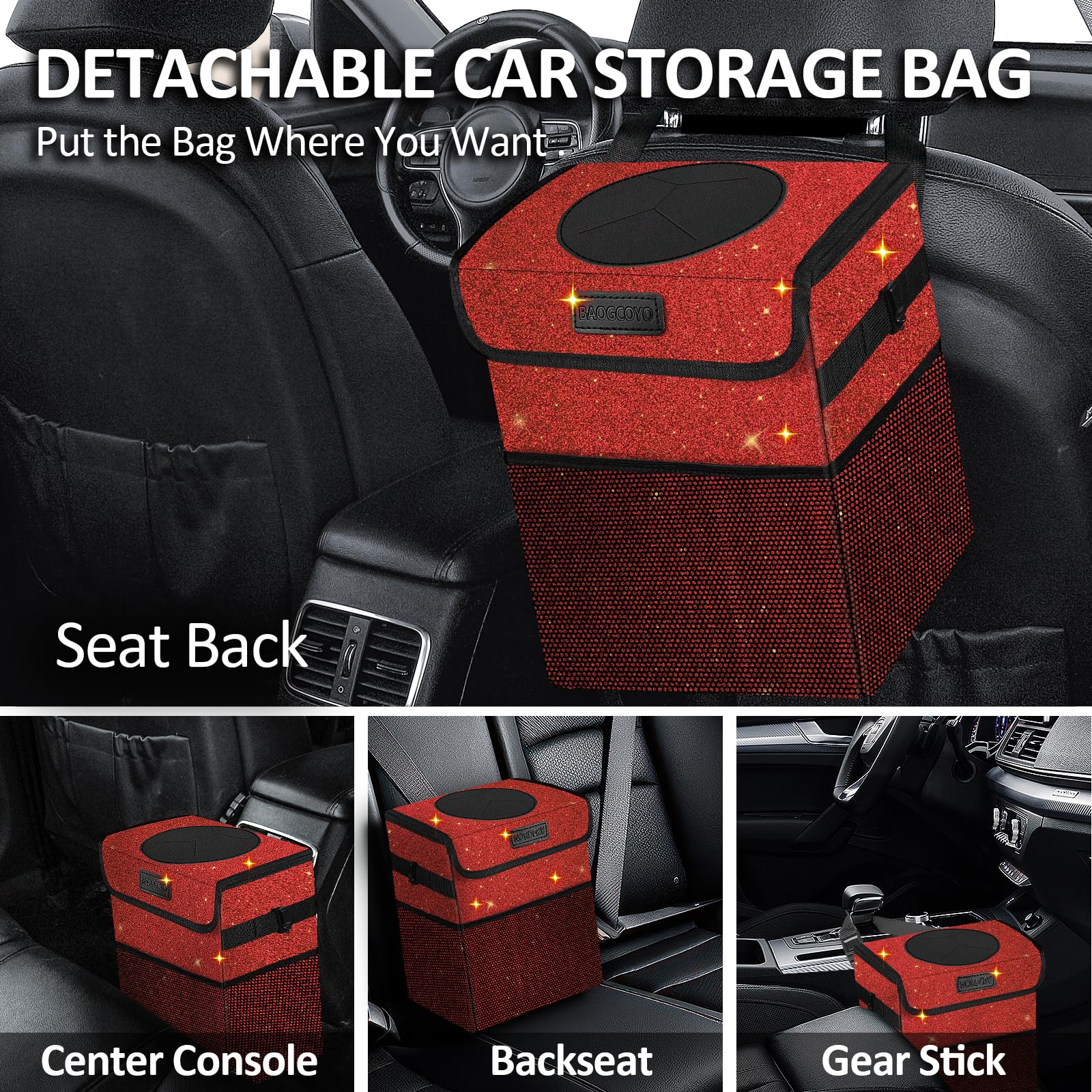 BAOGCOYO waterproof trash bin prevents leaks during road trips
