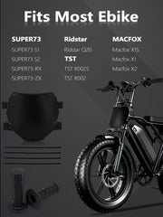 Baouff 7/8-inch handlebar grips provide a stable, comfortable hold on city rides.