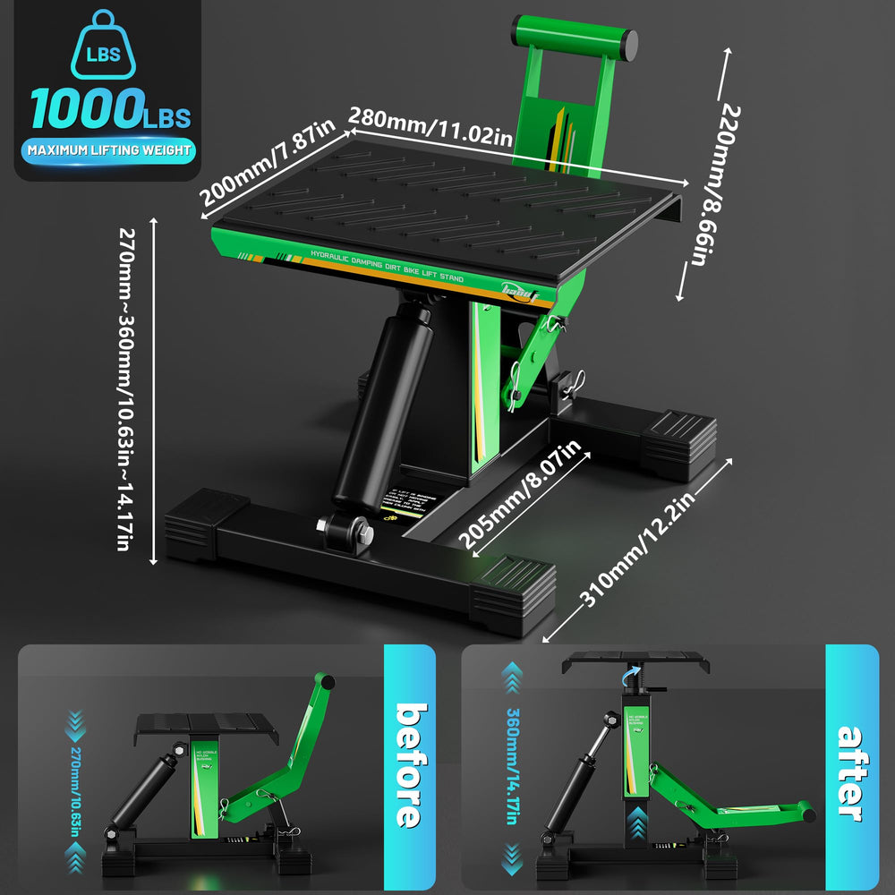 BAOUFF dirt bike stand lock nut safety keeps top plate secure
