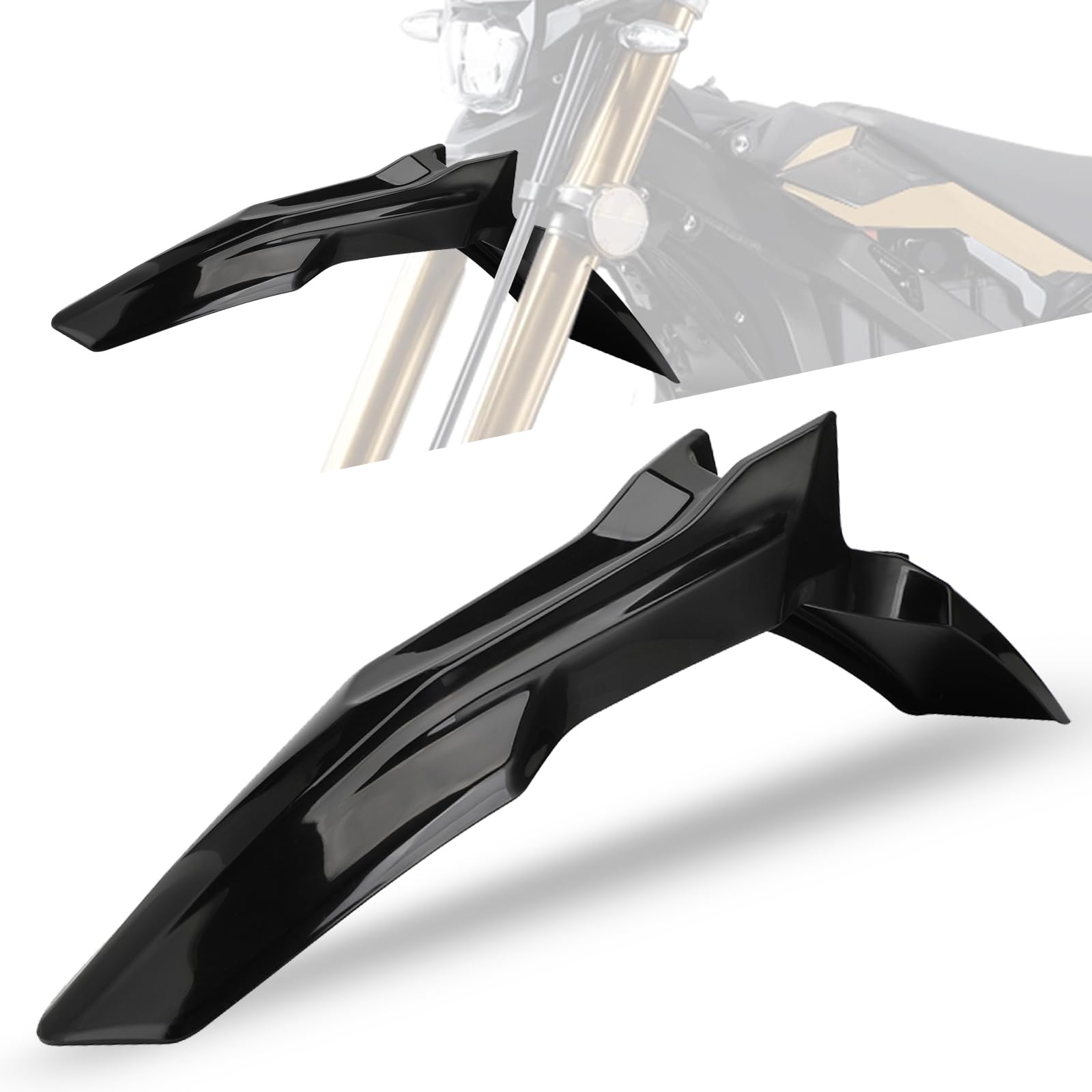 BAOUFF front fender for Surron Ultra Bee in black shields against mud and debris