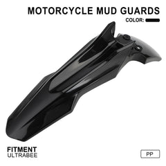 Close-up of BAOUFF front fender showing durable PP material and precise fit