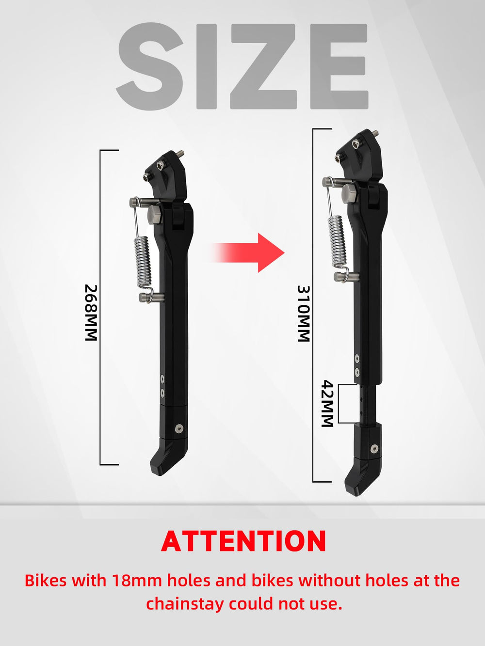 BAOUFF adjustable length settings tailor height to your frame.