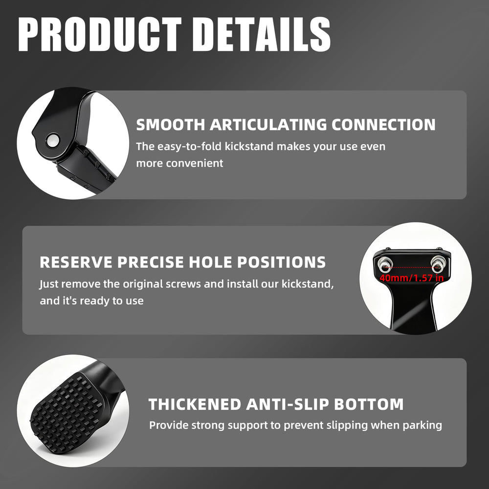 BAOUFF kickstand includes installation tools for easy mounting