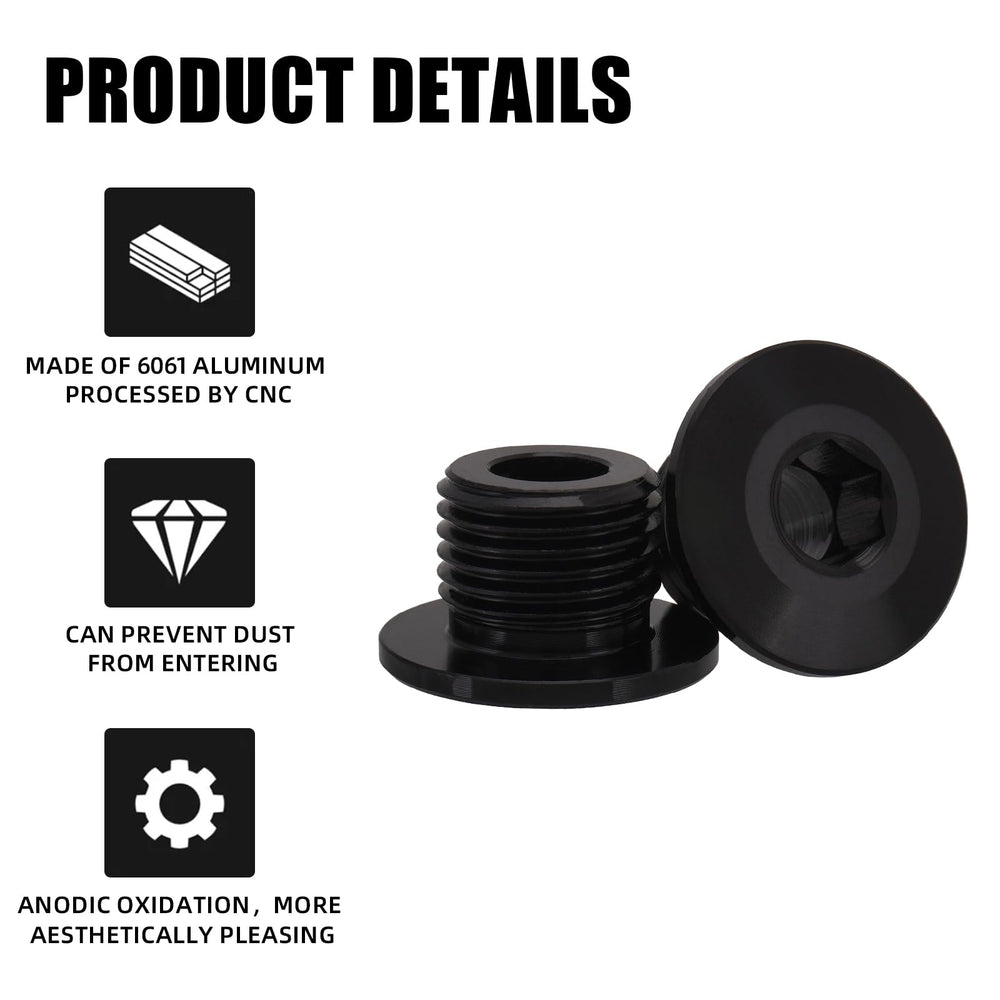 BAOUFF M16x1.5 front fork axle nut with anodized finish