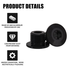 BAOUFF M16x1.5 front fork axle nut with anodized finish