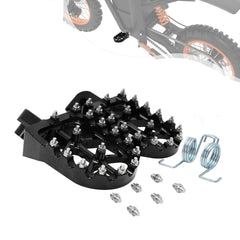 BAOUFF Tuttio Soleil01 footpegs front view shows non-slip teeth for muddy trails.
