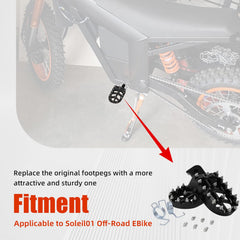 BAOUFF Tuttio Soleil01 footpegs side profile highlights rugged 7075 aluminum construction.