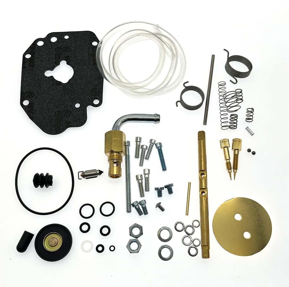 BARMUCUO Super E carb rebuild visual: 90° swivel compatible for easy fitting