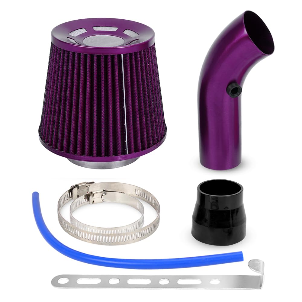 BARTOO 3-inch aluminum intake tube close-up shows sturdy construction for durability