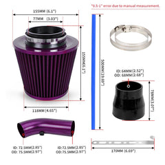BARTOO blue vacuum hose section emphasizes secure airflow connection