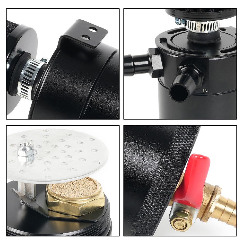 Bartoo compact dimensions showing 96mm height without filter
