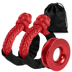BARTOO recovery ring 66000lb in rugged aluminum alloy for heavy-duty off-road recovery.