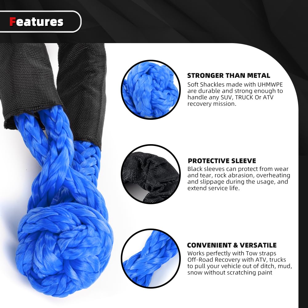 Bartoo soft shackles stored in nylon bag for portability.
