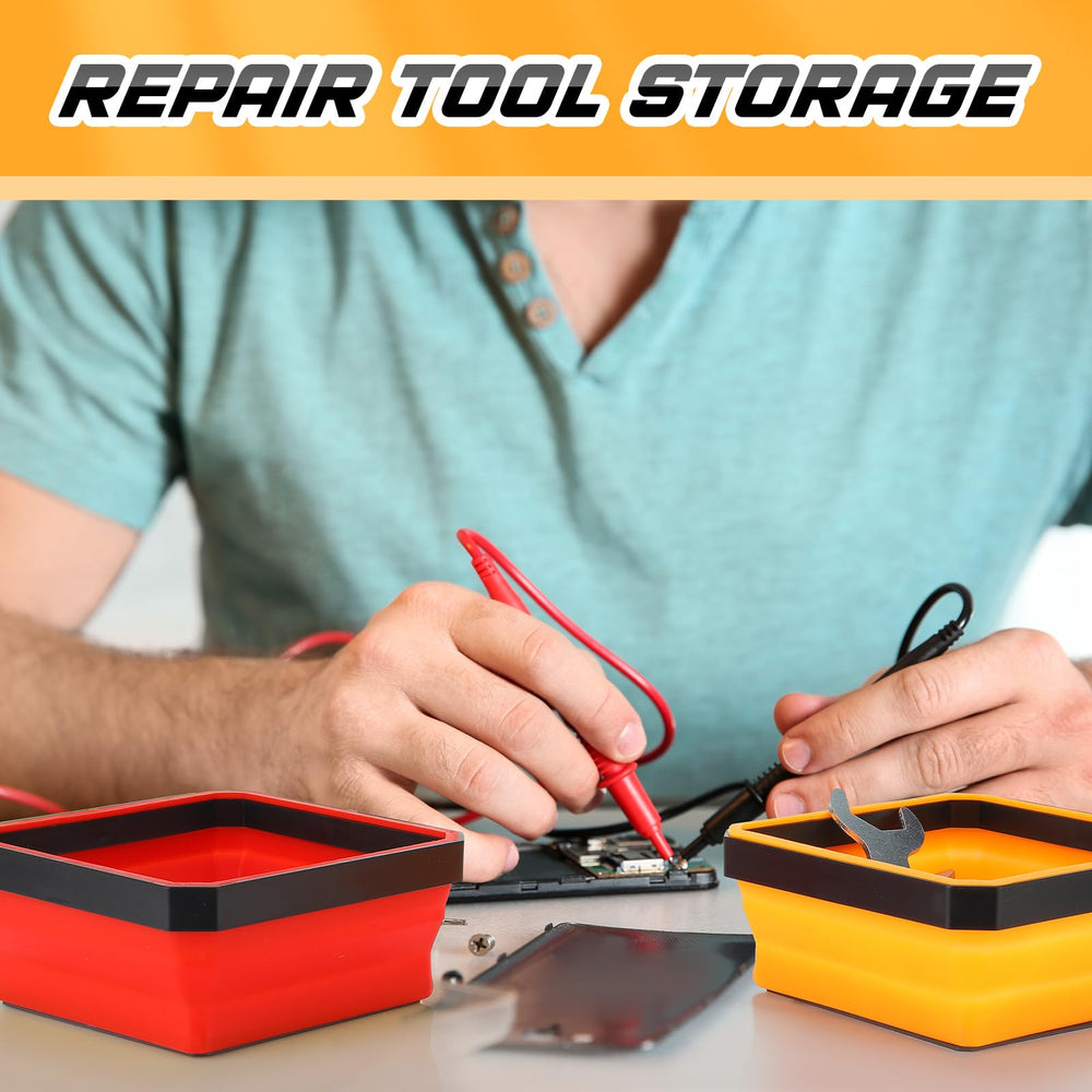 Barydat expandable tray extends to 2 inches and collapses for compact storage