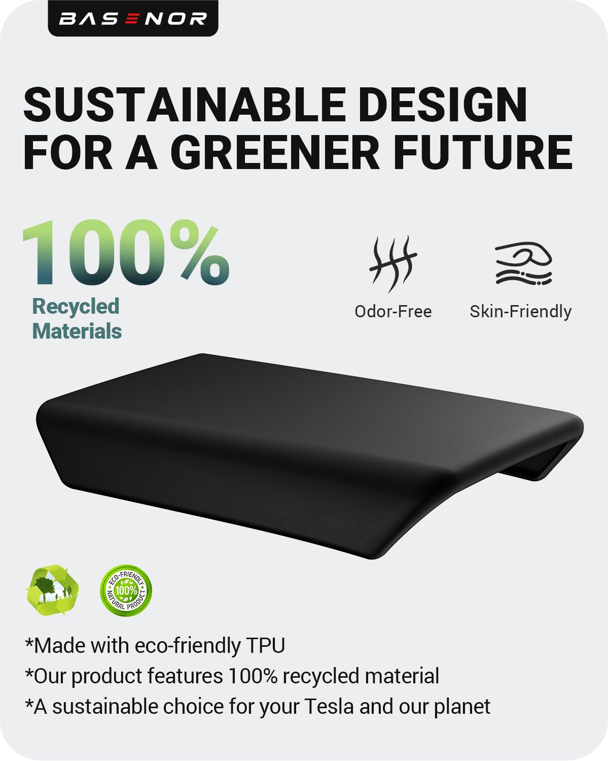 BASENOR anti-scratch armrest cover, pet-friendly protection for busy households.