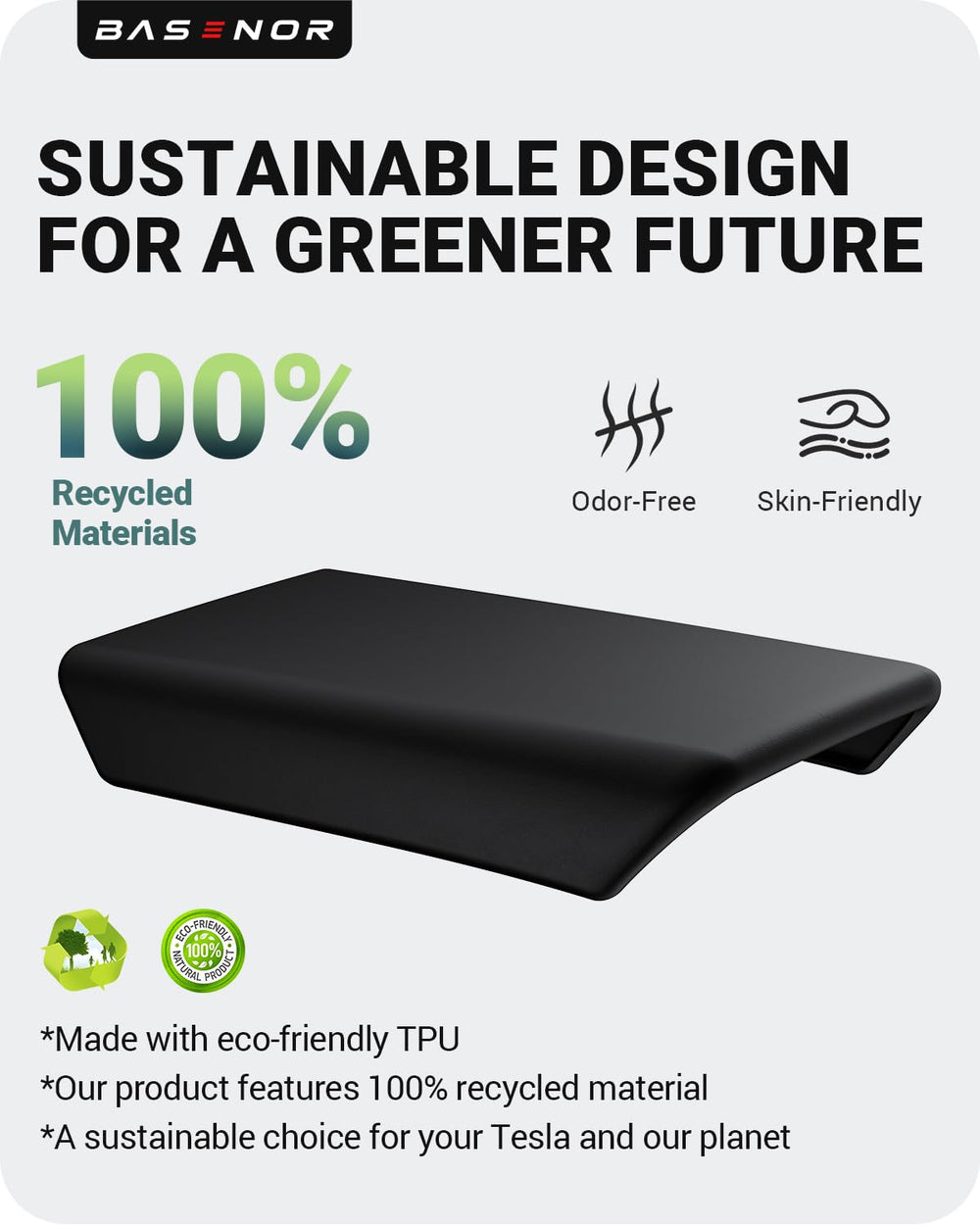 BASENOR anti-scratch armrest cover, pet-friendly protection for busy households.
