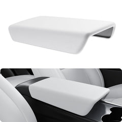 BASENOR armrest cover for Tesla Model 3 with logo-free surface maintains clean interior.
