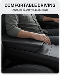 BASENOR no-logo matte black armrest cover blends with interior design.