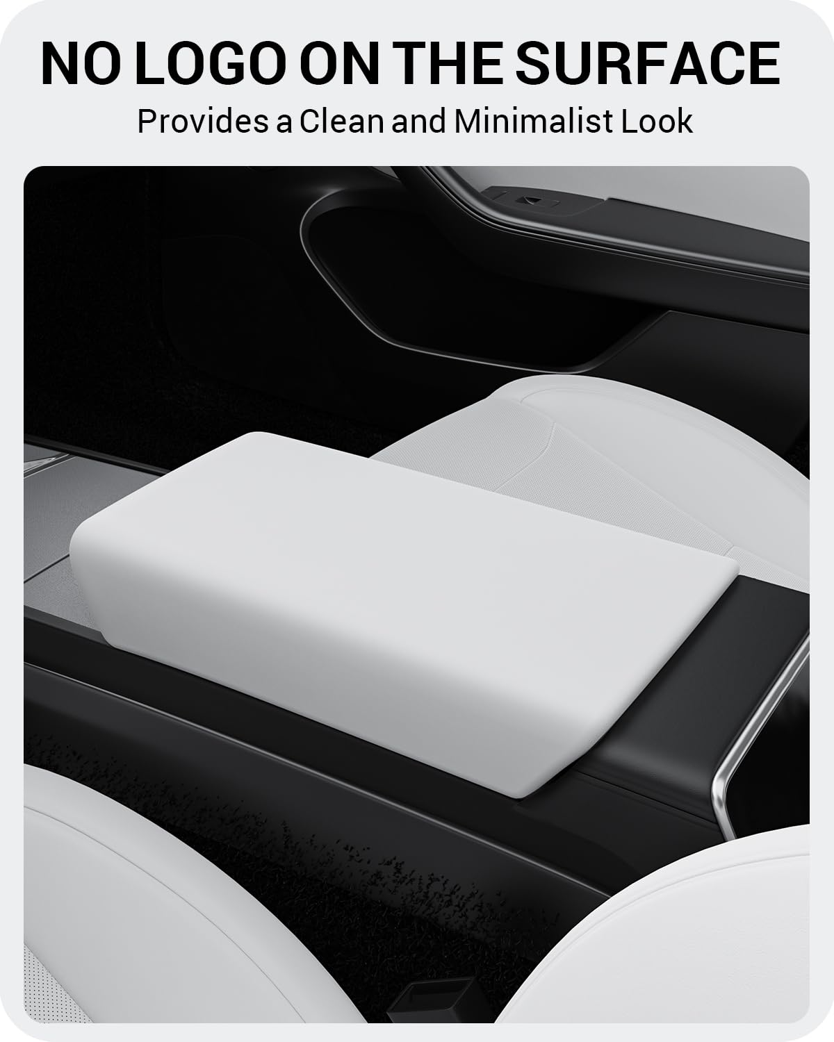 BASENOR logo-free armrest cover blends with interior for seamless look.