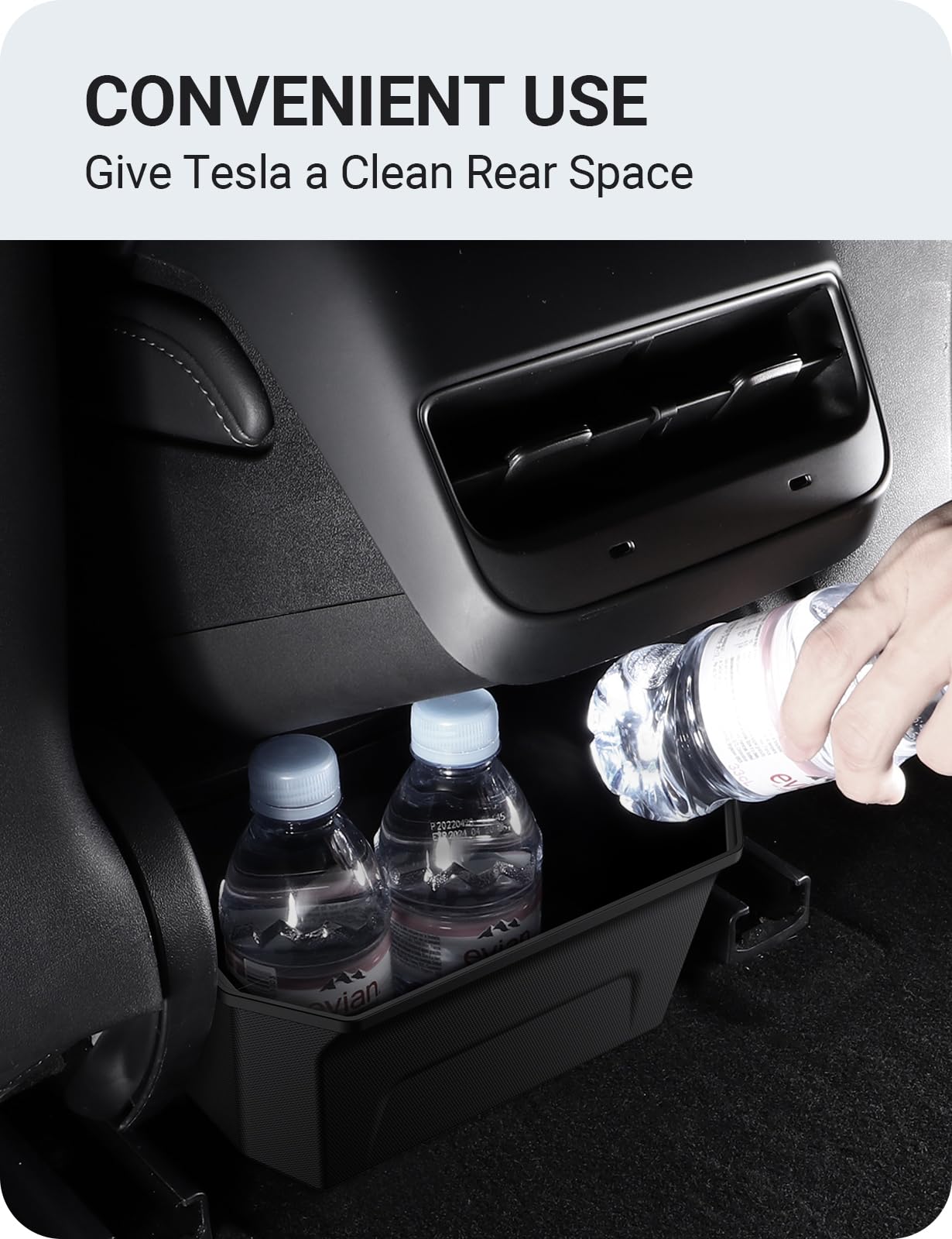 BASENOR Model 3 cup storage keeps drinks within reach.