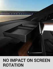 Basenor non-slip silicone tray resists dust and spills during daily drives.
