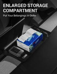 Basenor sunglasses organizer keeps eyewear within reach while driving.