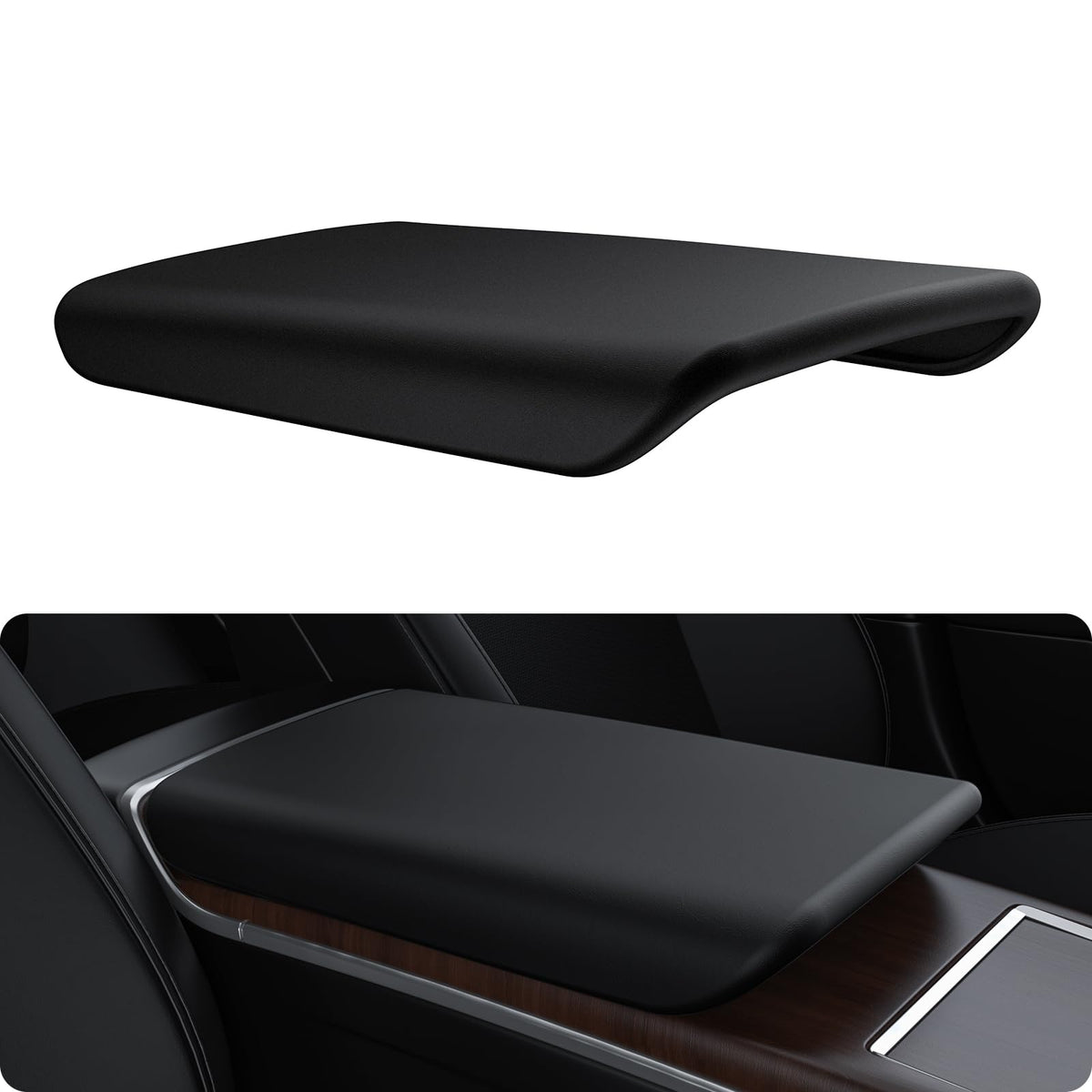 BASENOR no-logo center console cover fits Tesla Model S/X for seamless interior