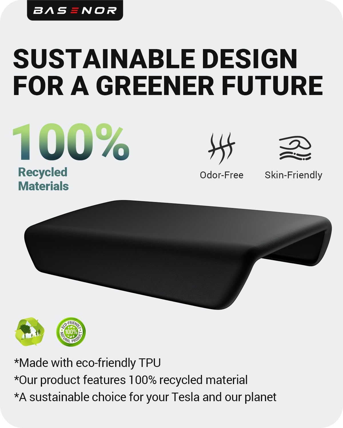 BASENOR center-console-cover protective durability guards against scratches and wear.