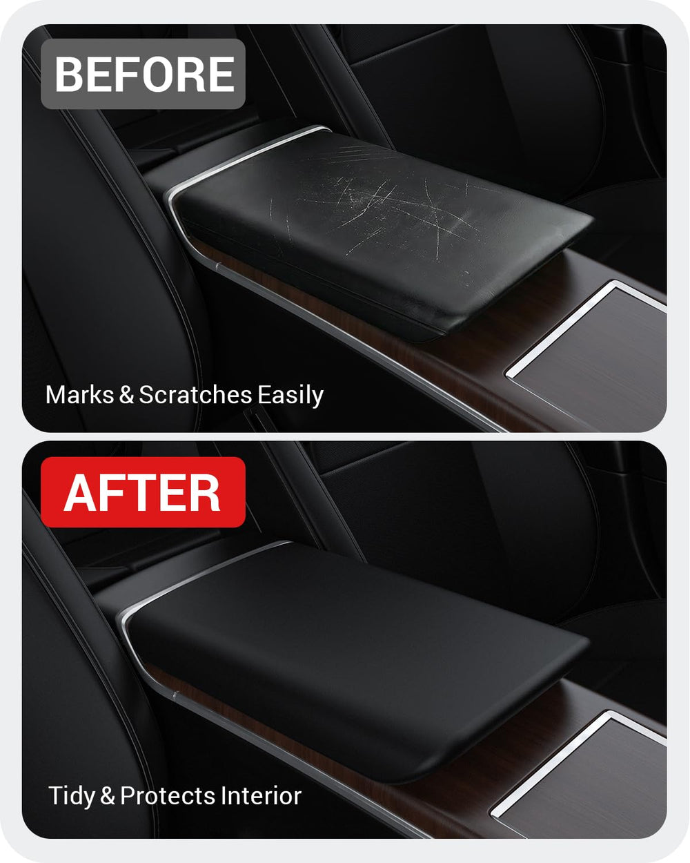 BASENOR no-logo center-console fit for Model S/X interior integration