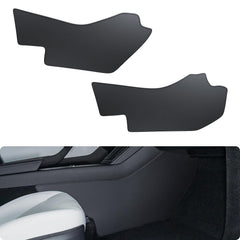 BASENOR Tesla Model Y Juniper anti-kick mat front view protecting the console.