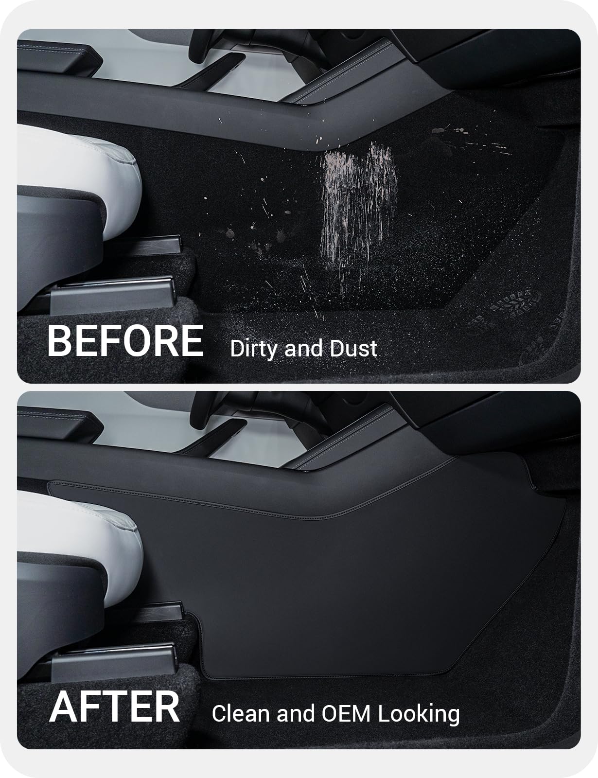 BASENOR juniper center console leather stitch detail adds refinement.