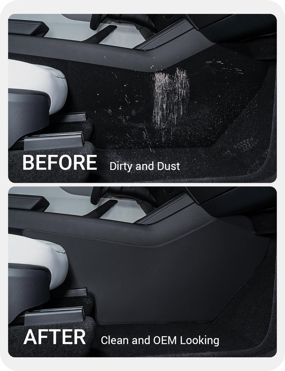 BASENOR juniper center console leather stitch detail adds refinement.