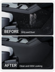 BASENOR juniper center console leather stitch detail adds refinement.