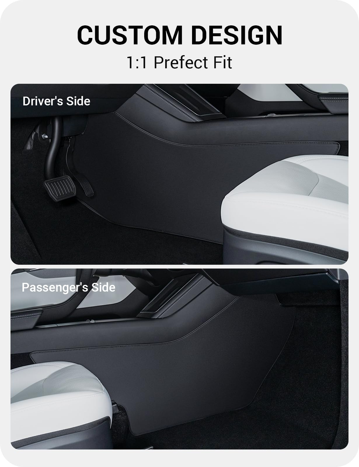 BASENOR velcro-closure anti-kick mat enables fast installation.