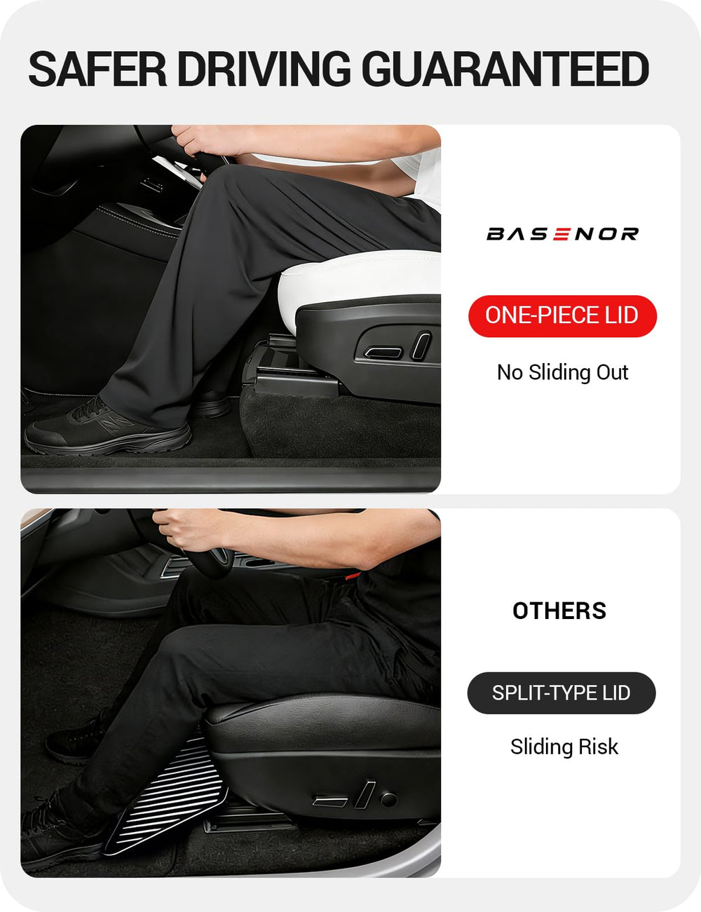 Basenor dust-resistant TPE construction guiding easy cleaning in Model Y Juniper
