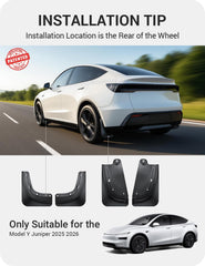 Basenor Tesla Model Y Juniper front right mud flap precision fit