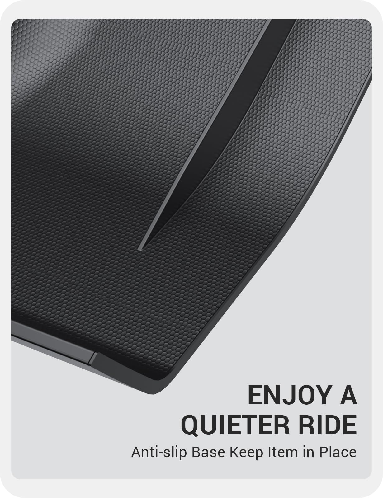 BASENOR anti-slip bottom grip prevents movement during acceleration