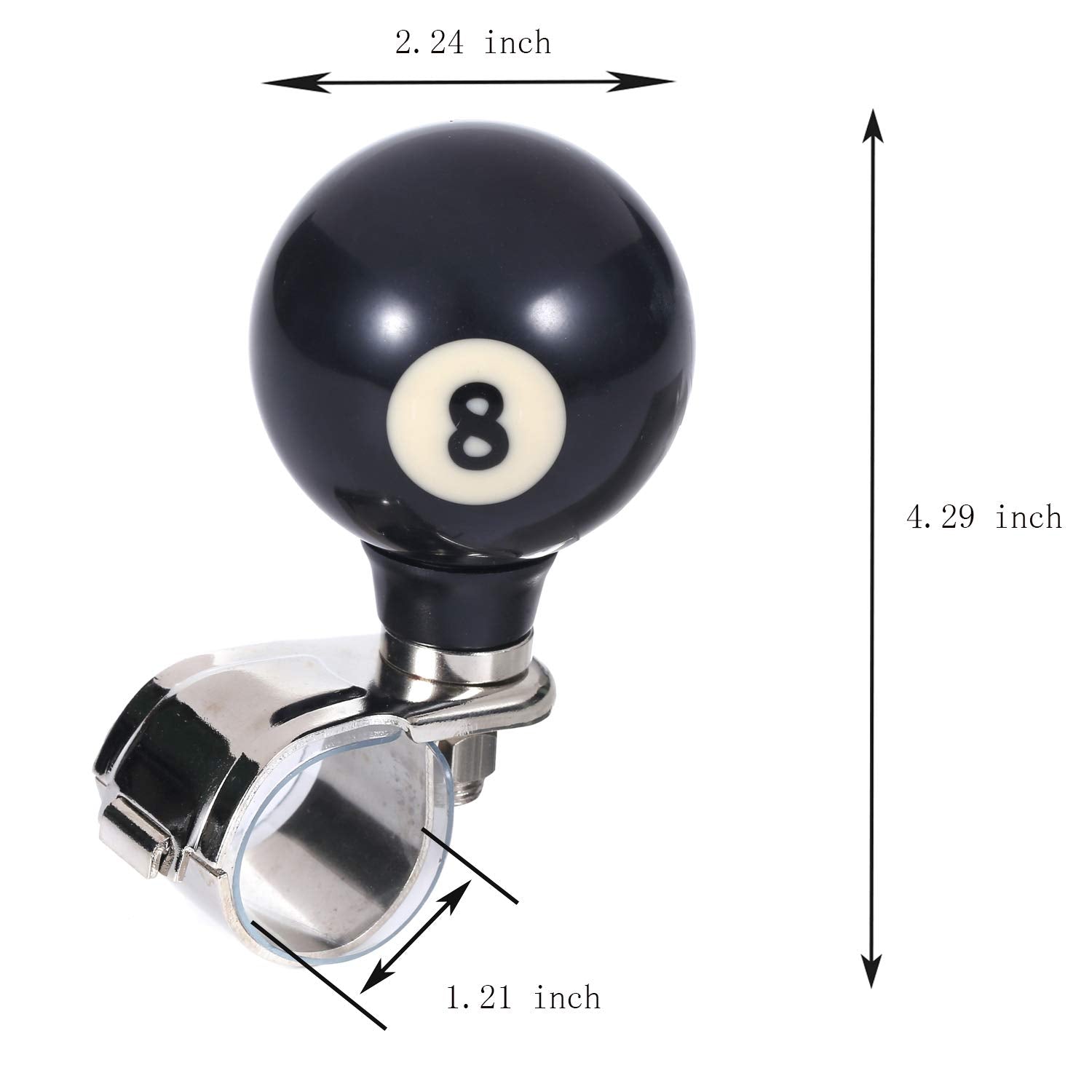 Bashineng 8 Ball wheel spinner in use illustrating comfortable one-handed control.