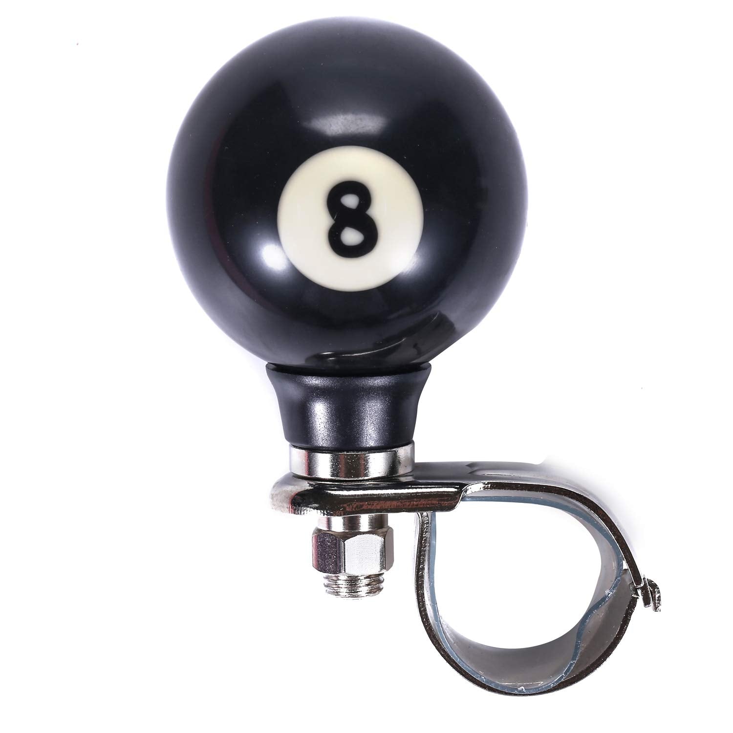 Bashineng 8 Ball wheel spinner top angle highlighting smooth 360-degree rotation.